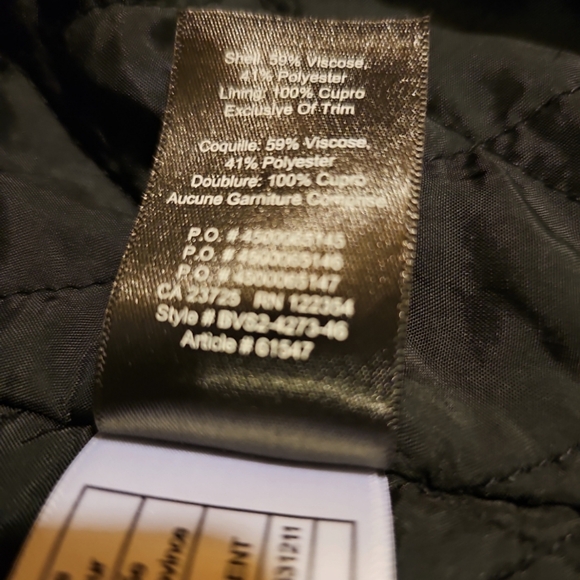 Aritzia Talula Satin Bomber Jacket - Purple and Black - Picture 10 of 10